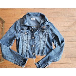 Hudson Girls Denim Blue Jean Jacket Sz.Large/Light Washed/Crop Top/RN#140977